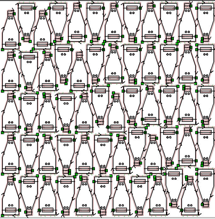 Large batch file vector image with toolpaths